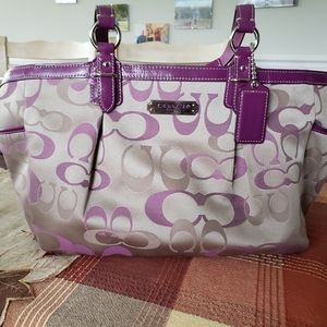 Purple Coach bag